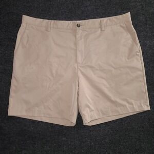 Adidas Golf‎ Shorts ClimaLite Flat Front Khaki Casual Mens Size 40